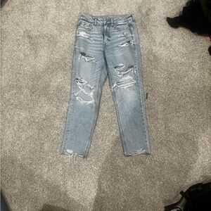 American Eagle Outfitters Blue Ankle Cropped Jeans